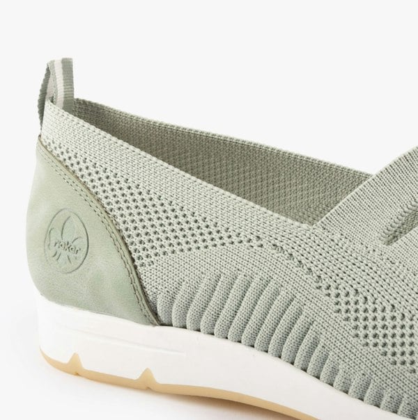 Rieker L3053-52 Womens Shoes - Green