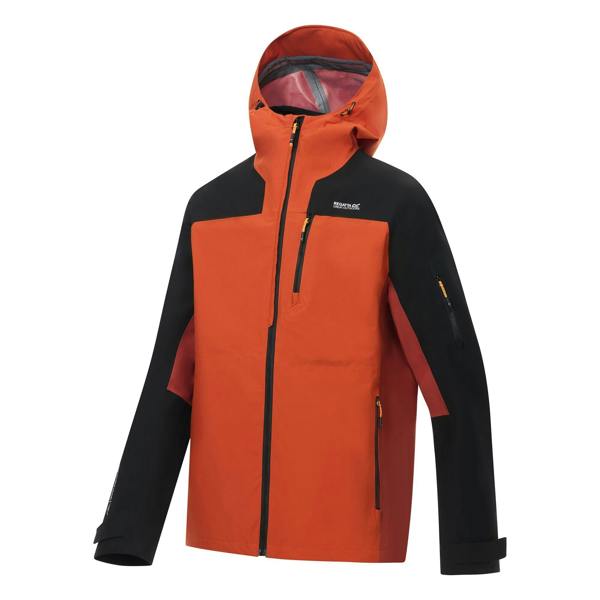 Regatta Mens Sacramento 3 in 1 Waterproof Jacket - Burnt Henna/Rooibos Tea - 
