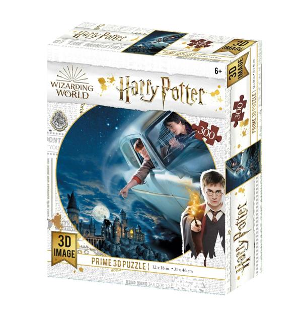 Prime 3D Puzzles Prime 3D Harry Potter Harry & Ron Flying Over Hogwarts 300 Piece Puzzle