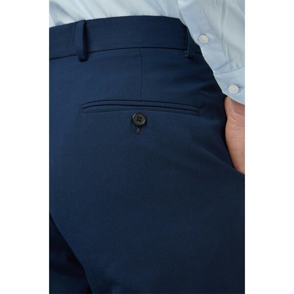 Limehaus Slim Fit Bright Blue Suit Trousers