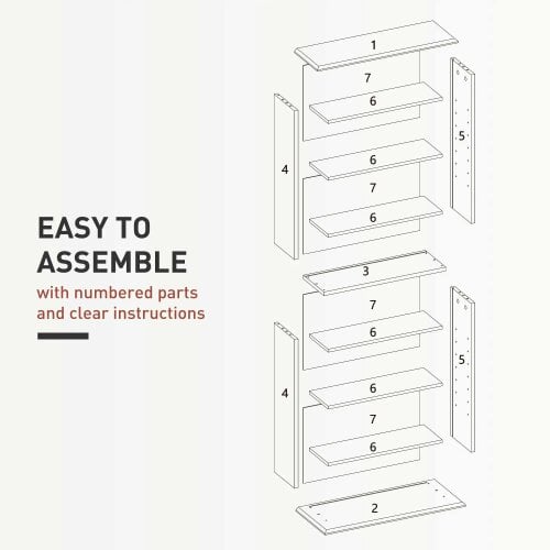 Wyld Haus Wood Grey CD Storage Unit With 360 Disc Capacity