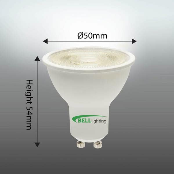 BELL Lighting GU10 Dimmable LED Spotlight 4.4W Energy Saving Light Bulbs