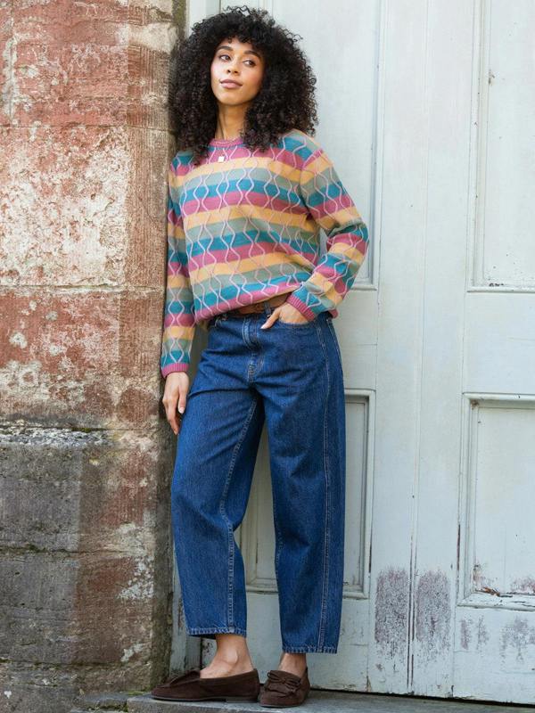 Kite Womens Organic Fancy Stripe Hermitage Knit Jumper