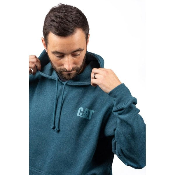 Caterpillar Trademark Banner Cotton Men's Blue Hoodie