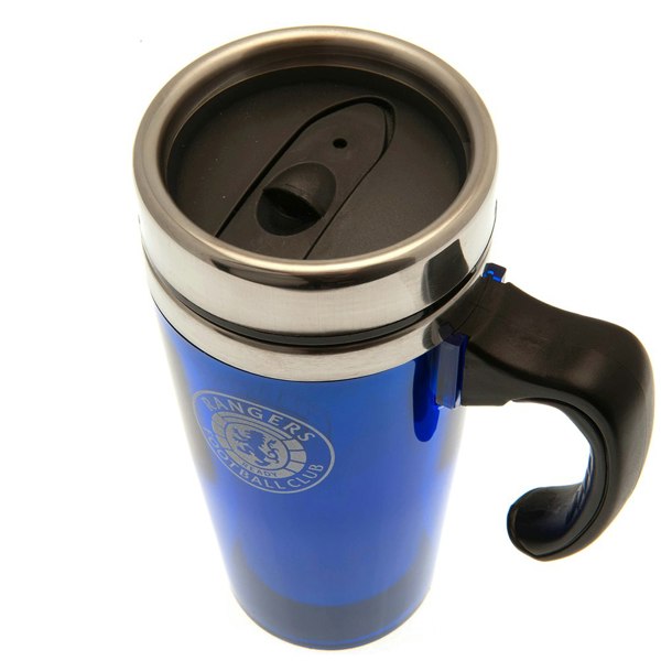 Rangers FC Crest Travel Mug - Royal Blue/Silver