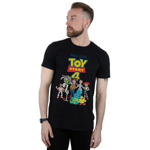 Disney Mens Toy Story 4 Crew T-Shirt - Black