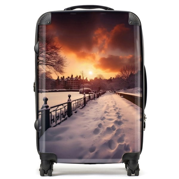 Warren Reed A Snowy Walk In London Suitcase