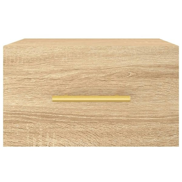 Berkfield Wall-mounted Bedside Cabinet Sonoma Oak 35x35x20 cm