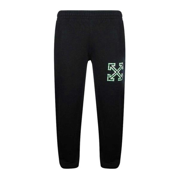 Off White Unisex Adult Arrows Tape Slim Jogging Bottoms - Black - 