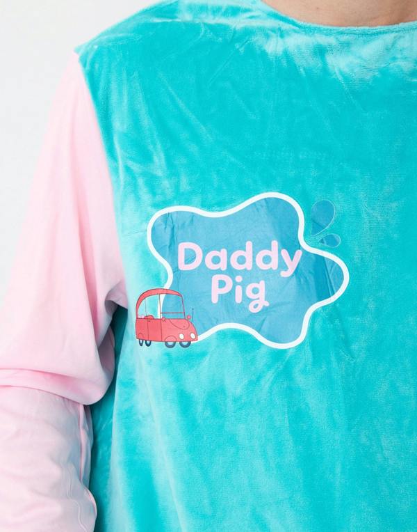 Vanilla Underground Peppa Pig Mens Blue Daddy Pig 2 Piece Costume