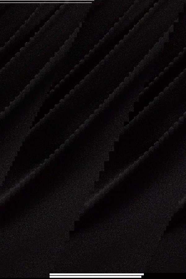 Petal Bow Sleeve Frill Maxi Dress - Black DR4767