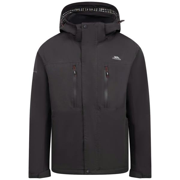 Trespass Mens Griminish Waterproof Jacket - Dark Grey - 