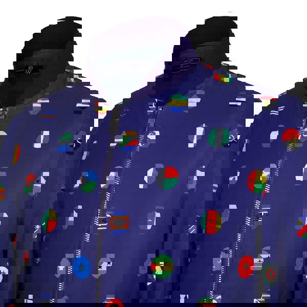 David WeJ African Nation Bomber Jacket - Royal Multi