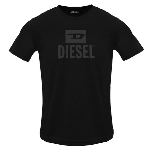 Diesel Monotone Bold Logo Black Caviar T-Shirt