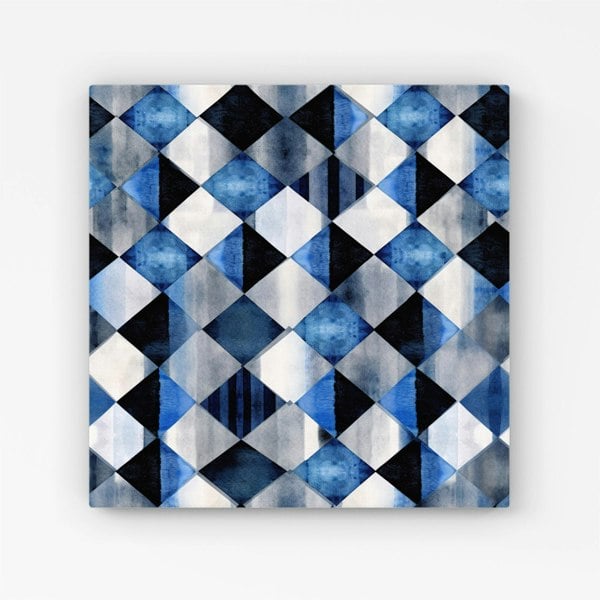 Warren Reed Square Checkered Pattern Canvas