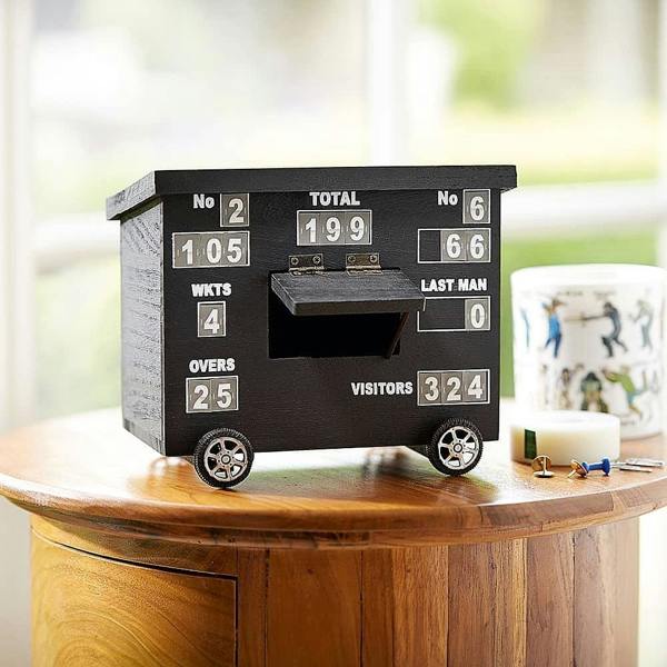 Museum Selection Cricket Scoreboard Desk Tidy - 16.5 x 19 x 13cm
