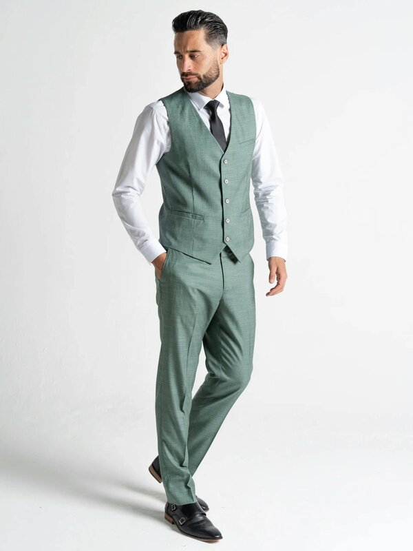 V2 Classic Henry - Light Green Three Piece Suit