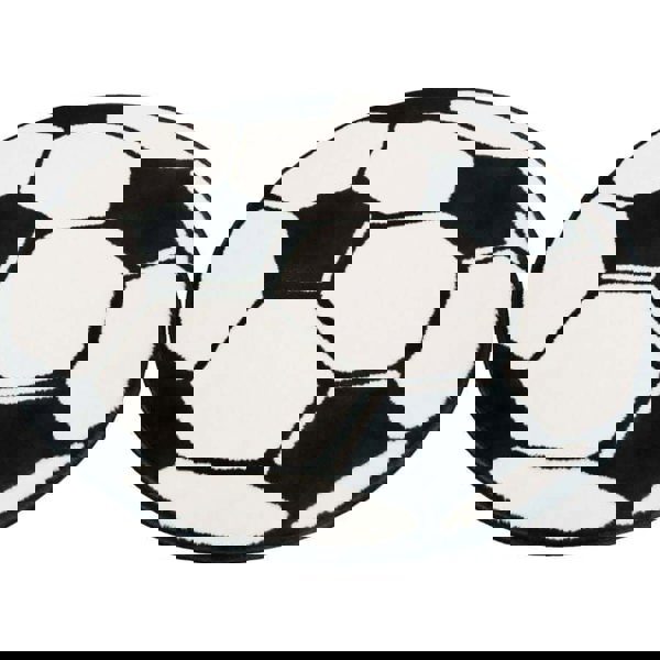 Design Velours Football Rug Round