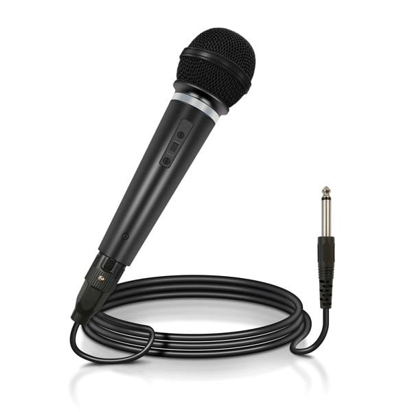 St Helens Mr Entertainer Dynamic Handheld Karaoke Microphone With Lead 600 Ohm Black
