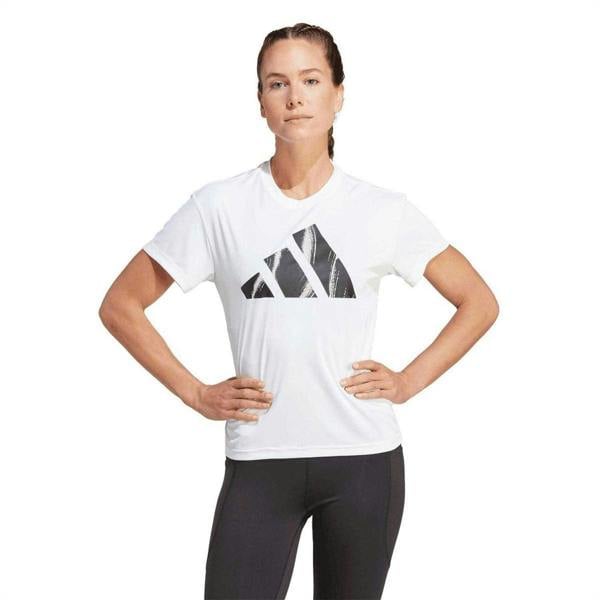 Adidas Womens/Ladies Run It Love Logo T-Shirt - White - 