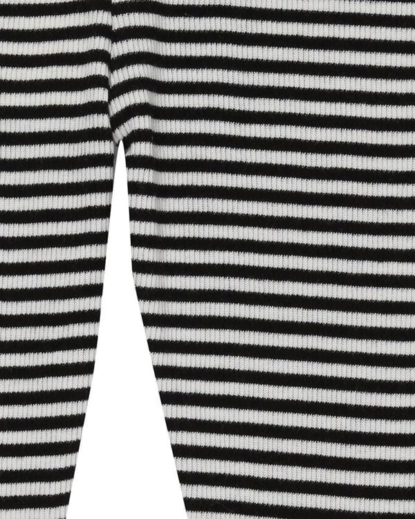 Multicolour Stripe Print Rib Leggings - image 3