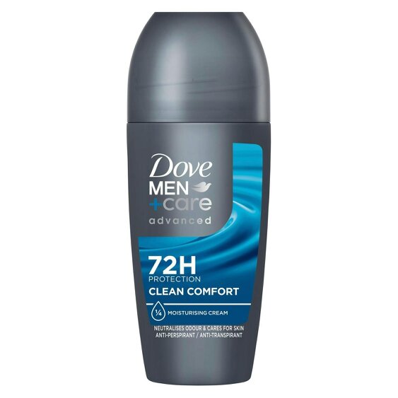 Dove Men+Care Anti-Perspirant Roll On Clean Comfort 50 ml 72H Sweat Protection