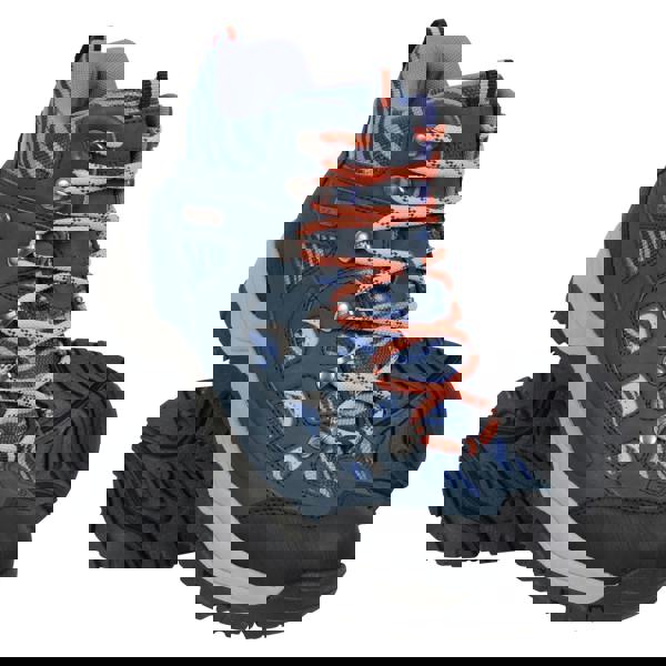 Mountain Warehouse Womens/Ladies Adventurer Leopard Print Faux Suede Waterproof Walking Boots - Navy