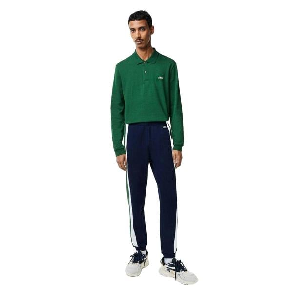 Lacoste Mens Fleece Cut and Sew Panel Training Joggers - Multicoloured - 