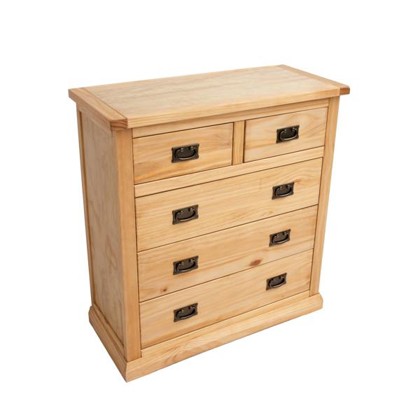 Cabinet Bits Lucca 5 Drawer Chest of Drawers Bras Drop Handle