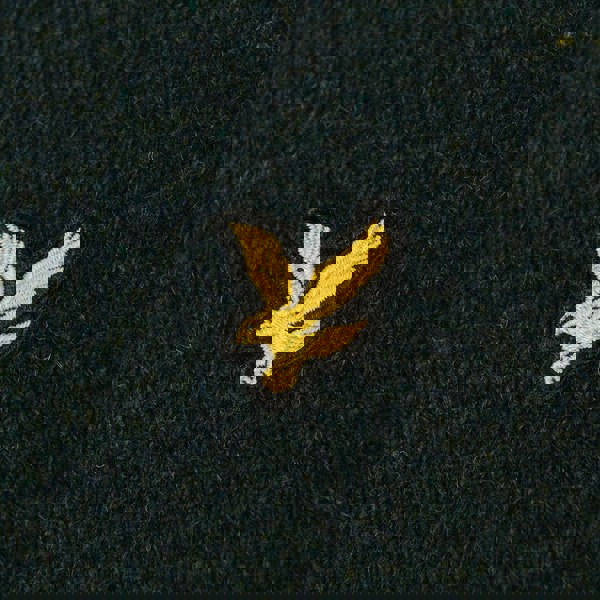 Lyle & Scott Crew Neck Lambswool Blend Jumper in Green