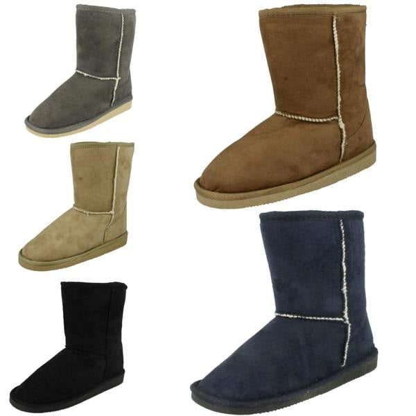 Spot On Ladies Spot On Faux Fur Lined Winter Boots