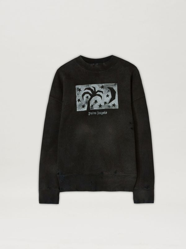 Palm Angels Nightsky Design Sweatshirt Jumper - Black