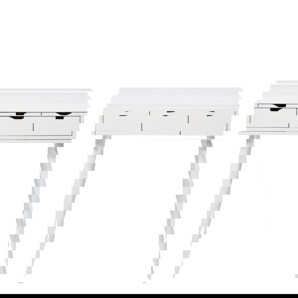 Furniture To Go Neptun 3 Drawer Office Desk in White