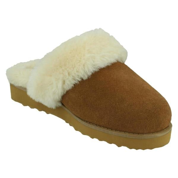 Spot On Ladies Spot On Suede Mule Slippers  X2125