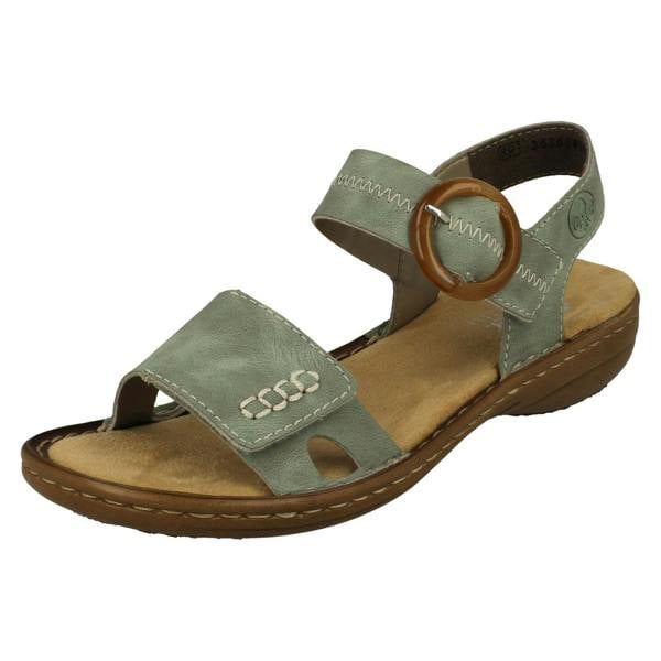 Rieker Ladies Rieker Buckle Detailed Sandals 608Z3