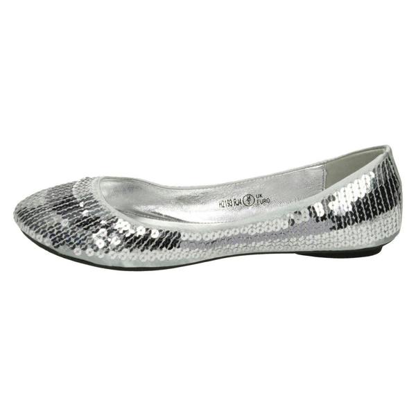 Cutie Girls Cutie Flat Slip On Sequin Ballerina Shoes