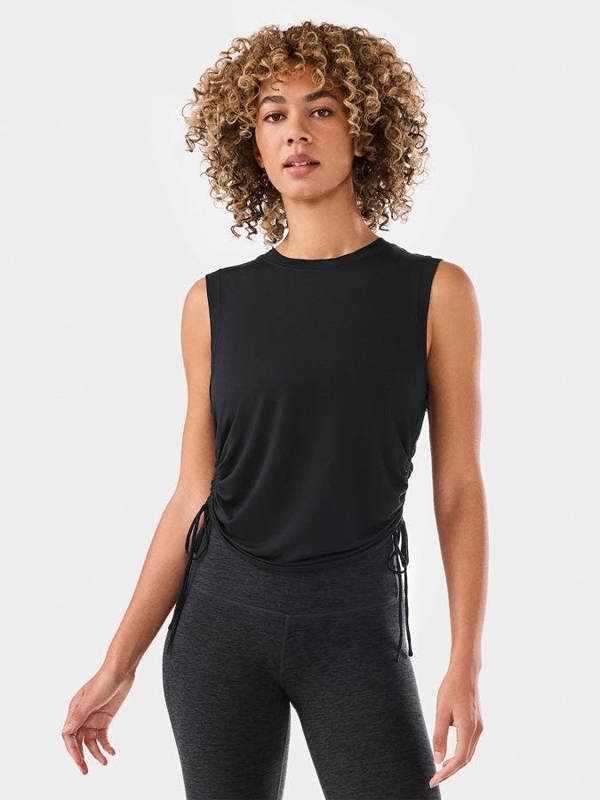 Tavi Crop Side Tie Tank Top