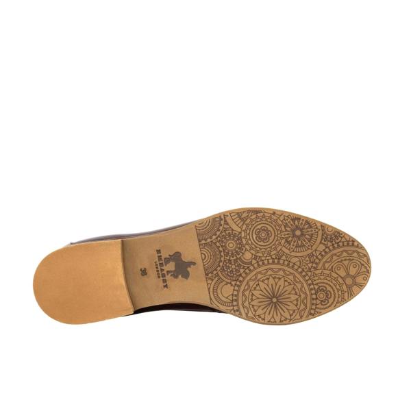 Embassy London Boatie - Brown Mix - Women's leather boat shoe