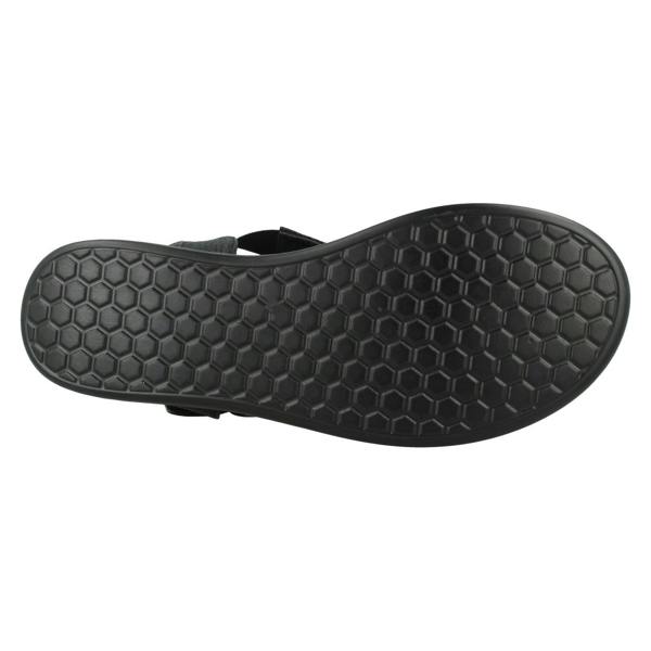 Eaze Ladies Eaze Low Wedge Cross Strap Sandal with Buckle F12078