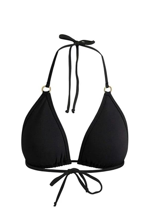 WOVCOR Triangle-Shaped Bikini Top with Accessories
