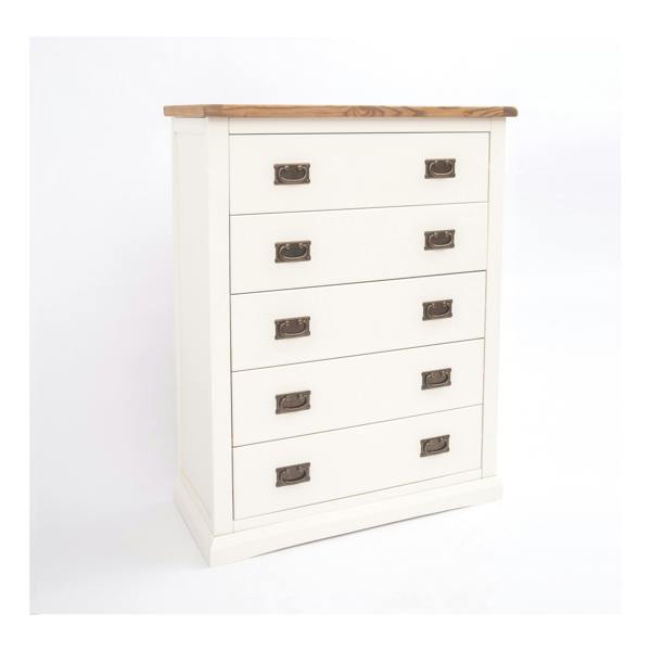 Cabinet Bits Cosenza 5 Drawer Chest of Drawers Bras Drop Handle