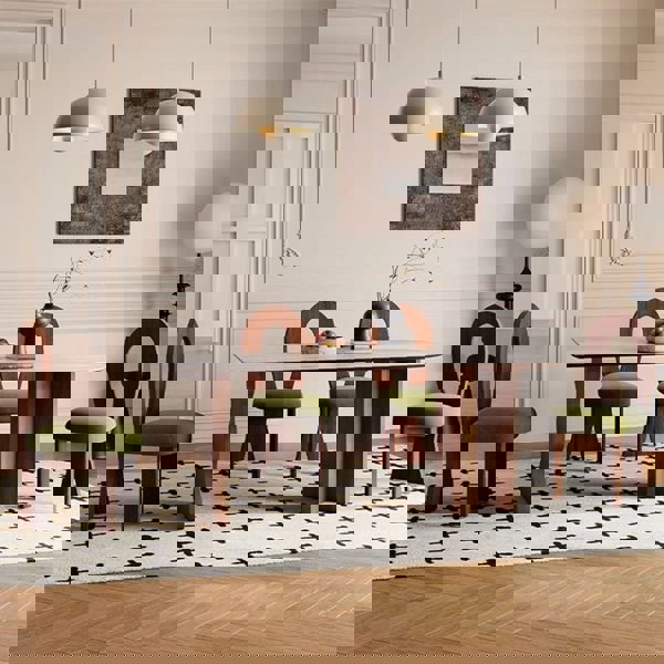 Frederica Dining Table, With Sintered Stone Top-Rit Concept-140 x 80cm-Walnut Color-Rit Concept