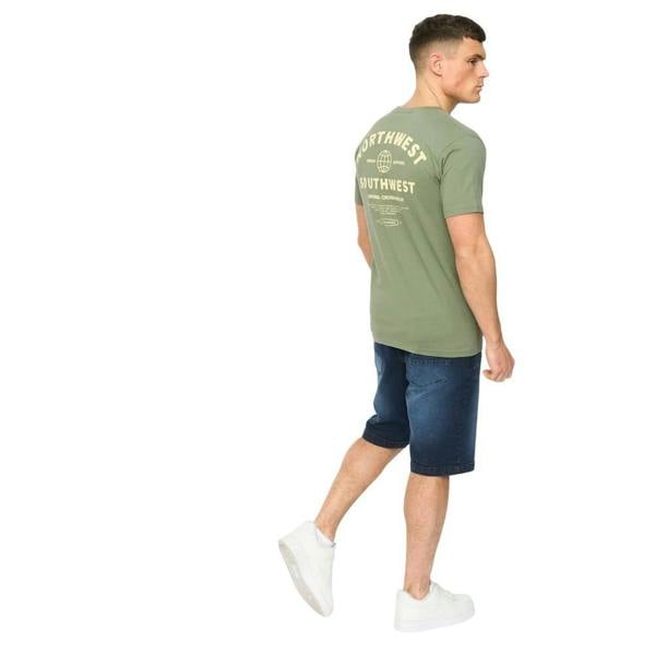 Crosshatch Mens Chittingtons T-Shirt - Black Olive - 