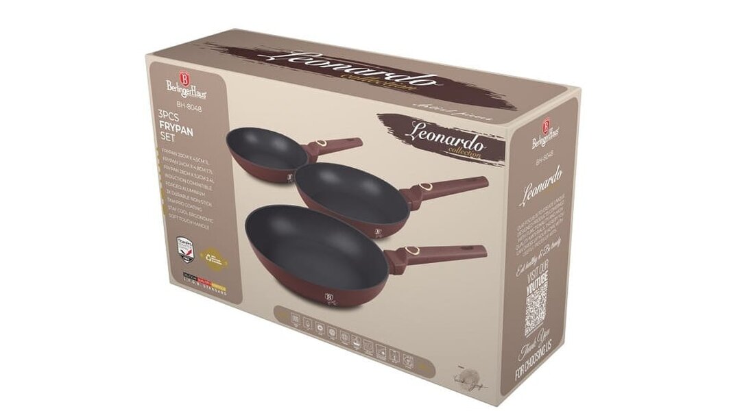 Berlinger Haus 3 pcs Frypan Set Berlinger Haus BH8048 Leonardo
