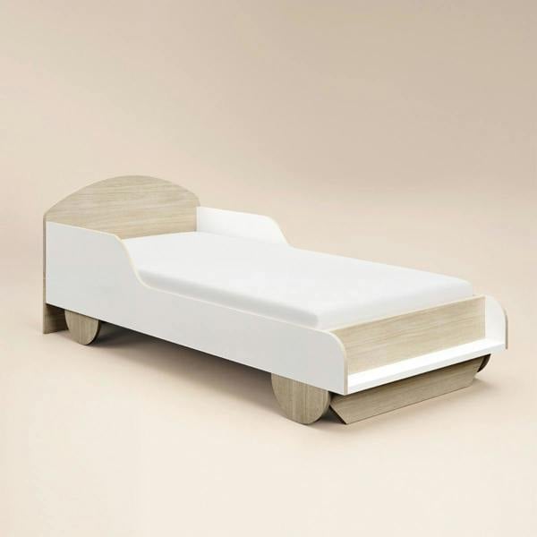 Flair Oliver Car Wooden Bed White & Oak