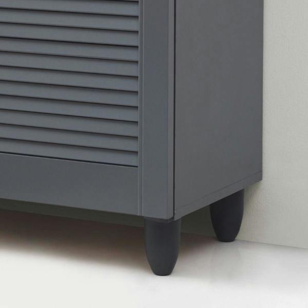 Timber Art Design Modern Shoe Storage Cabinet 2 Doors Footwear Stand Rack Unit Cupboard