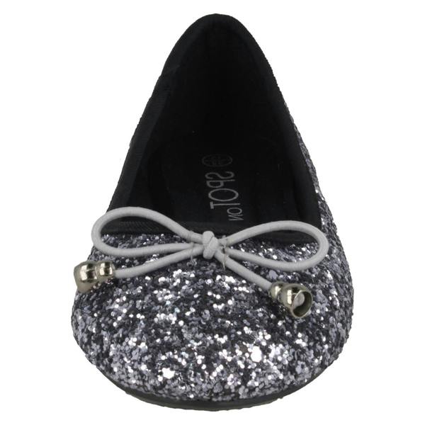 Spot On Girls Spot On Flat Glitter Ballerinas