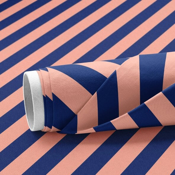 Love Frankie Peach Fuzz Reversible Checkmate & Helter Skelter Cushion