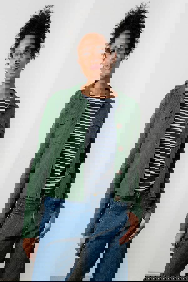 Lily & Me Chestnut Knitted Jacket Pine Green