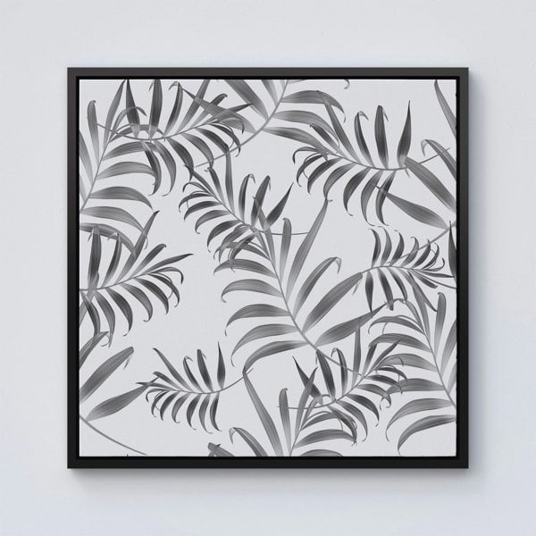 Warren Reed Hawaiian Style Palm Leaves Framed Canvas